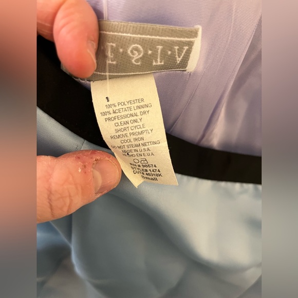 Fiesta powder blue strapless prom dress size small - Picture 4 of 6